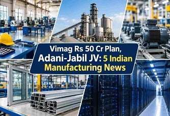 Vimag Rs 50 Cr Plan, Adani-Jabil JV: 5 Indian Manufacturing News Industry Outlook Team